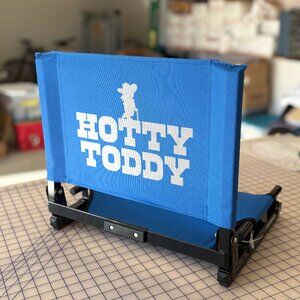 Ole Miss Hotty Toddy Blue Stadium Chair Folding Stadium Chair Seat Heavy Duty
